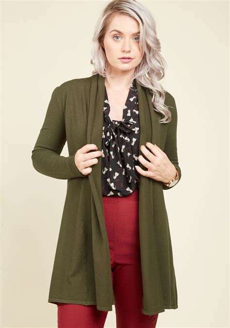 Once You Feel The Fabulous Softness Of This Dark Green Cardigan Youll Want To Keep It Near