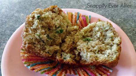Snappily Ever After Fluffy Zucchini Muffins