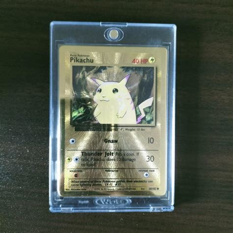 PIKACHU GOLD METAL CARD 25TH ANNIVERSARY CELEBRATIONS ULTRA PREMIUM