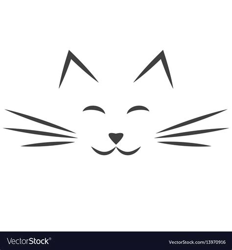 Affordable and search from millions of royalty free images, photos and vectors. Black cat face icon isolated on white Royalty Free Vector