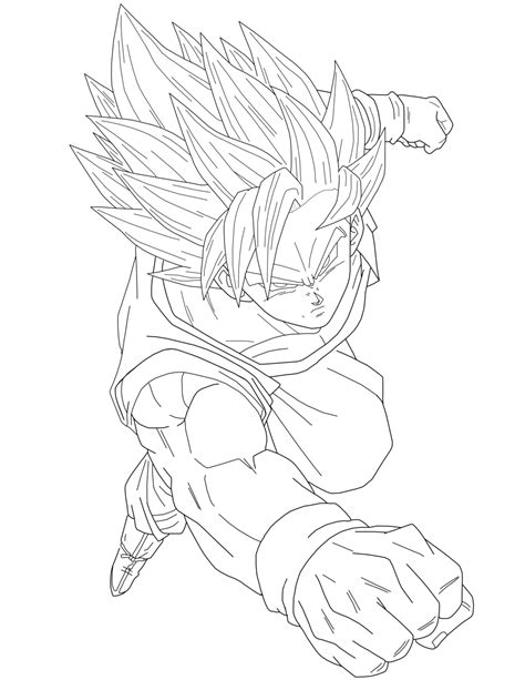 Goku Super Saiyan 2 Drawing At Getdrawings Free Download