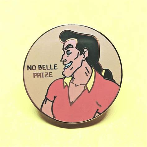 Gaston Pin No Belle Prize Beauty And The Beast Disney Etsy Disney