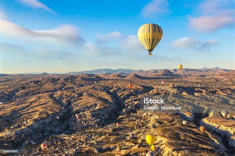 Hot Air Balloons Flight In Cappadocia Stock Photo Download Image Now