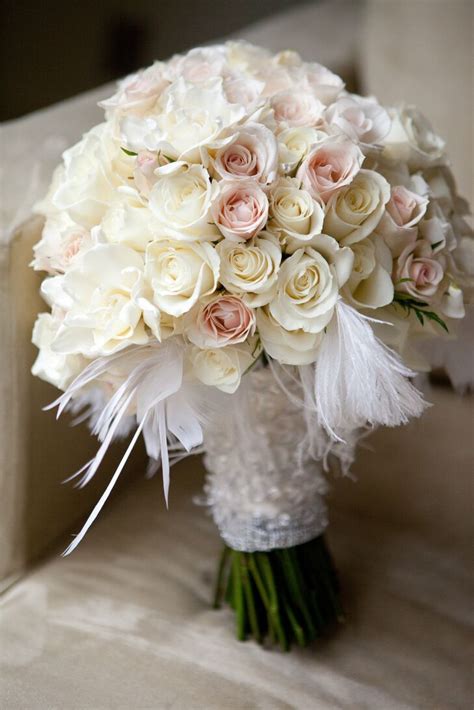 Light Pink And Cream Rose Bouquet