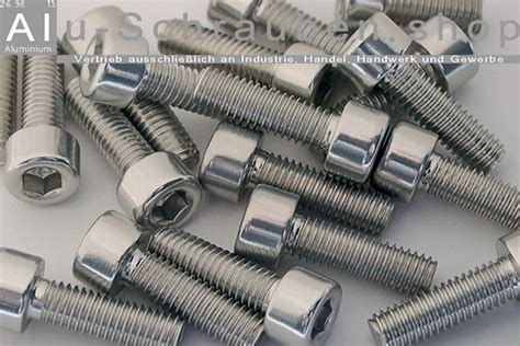 Aluminium Bolts | Silver | M4 | DIN 912 | Cap Head M4x10