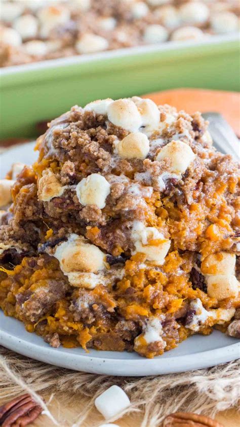 These healthy sweet potato recipes make flavorful soups, stews, dips, breakfasts and substantial dinner mains. Best Sweet Potato Casserole Recipe VIDEO - Sweet and ...