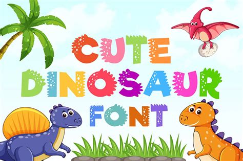 30 Best Dinosaur Fonts For Kids Designs