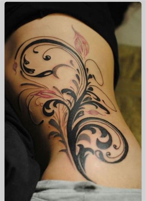 Really Cool Side Tattoo Fotos De Tatuajes Tatuajes De Flor Negra