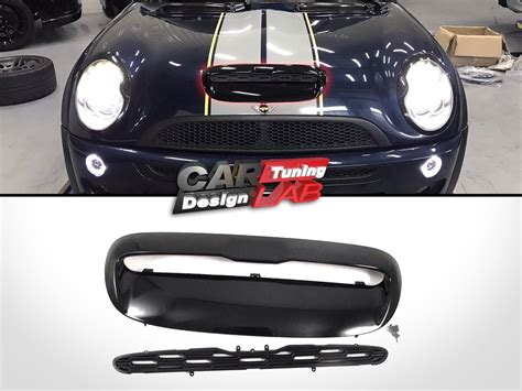 1 Replacement Glossy Black Air Intake Hood Grille Vent For 01 06 Mini