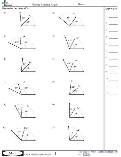 › polygons and quadrilaterals test. Geometry Angle Addition Worksheet Answer Key - segment ...