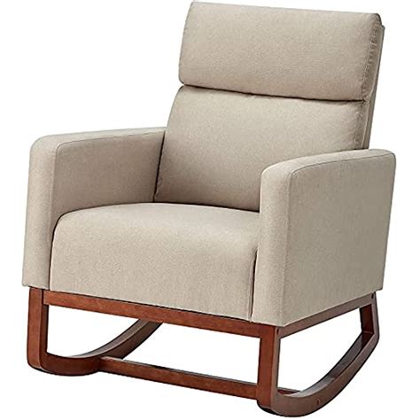 Avawing Living Room Rocking Chair Comfortable Fabric