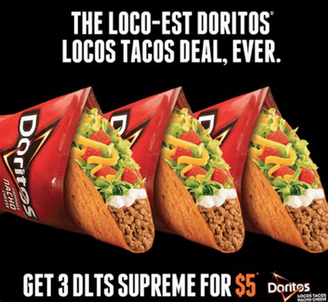 Taco Bell Canada Coupons Get 3 Dlts Supreme For 5 Canadian Freebies