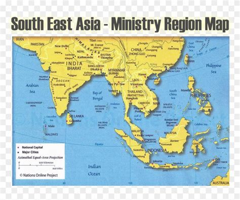 Se Asia Region Map India And South East Asia Map Hd Png Download