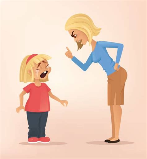 mother and daughter arguing stock vectors istock