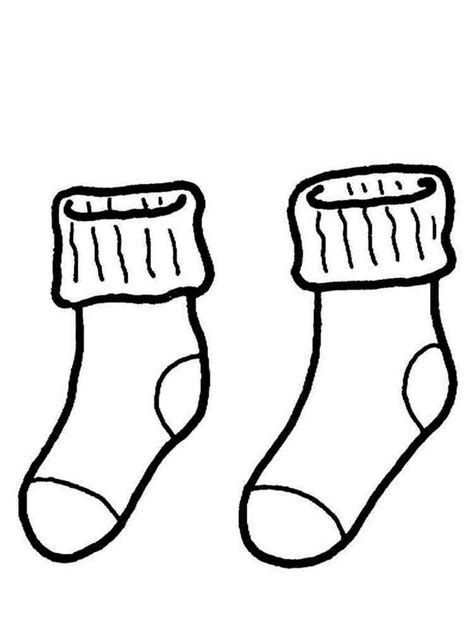 Socks coloring pages