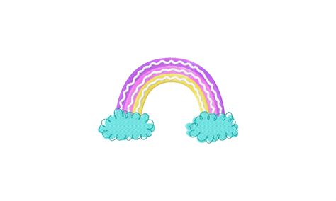 Squiggly Rainbow Stitched Embroidery Design – Daily Embroidery