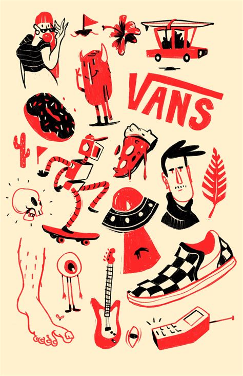 Vans Illustration By Joseph Moffat Vansart Vans Vans