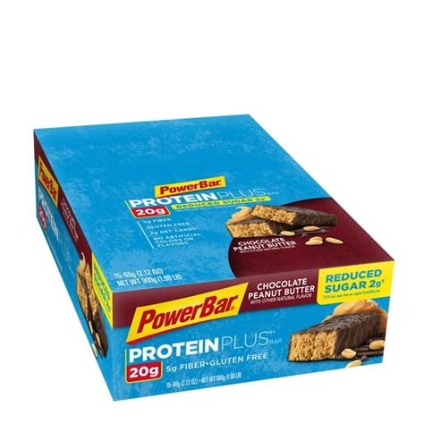 Powerbar Protein Plus Bar Chocolate Peanut Butter 20g Protein 15 Ct
