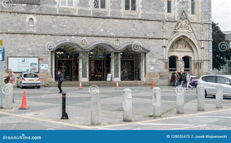 Entrance To Plymouth Guildhall Editorial Stock Photo Image Of Depth
