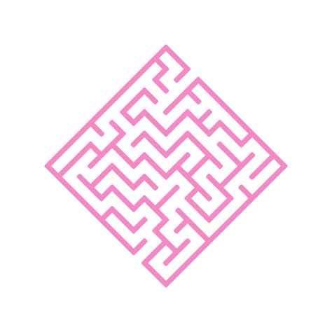 Abstract Square Maze Game For Kids Puzzle For Children Labyrinth