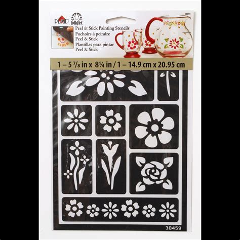 Folkart® Peel And Stick Painting Stencils Floral