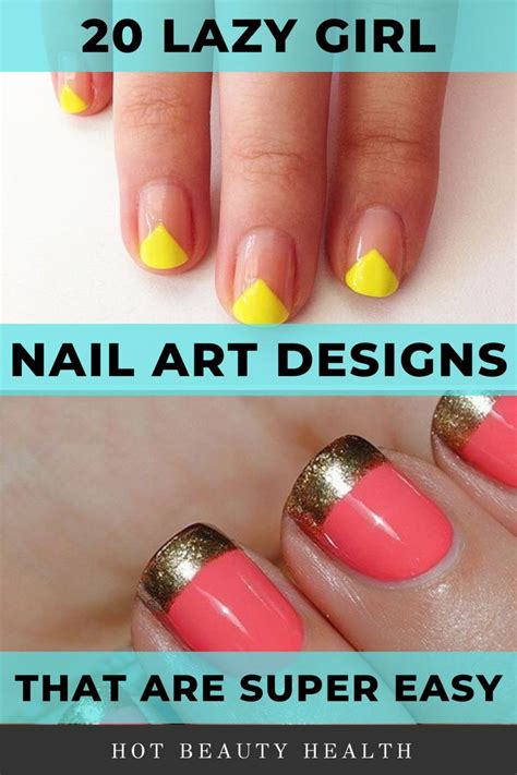 20 Simple Nail Designs For Beginners Simple Nail Art Designs Nail Art Diy Easy Simple Nail