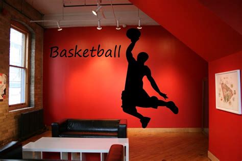 Basketball Net Vinyl Decal Basketball Hoop Wall Vinyl Sticker Sport
