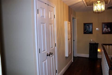 However, they will get stuck for a bit. Hallway Laundry Closet and Ironing Center