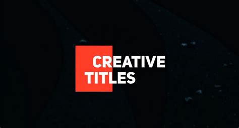 150+ After Effects Title Templates Free Download - Download Free SVG