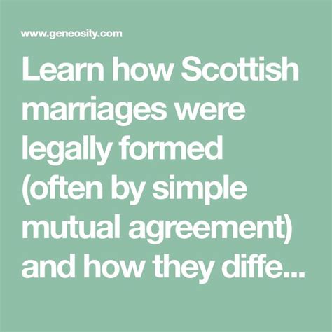 Interesting Facts About Scottish Marriages In 2021 Scottish Marriage