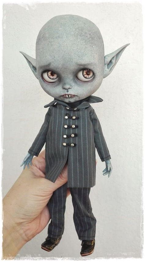 Nosferatu Vampire Boy Gothic Blythe Custom Doll By Antique Shop Dolls