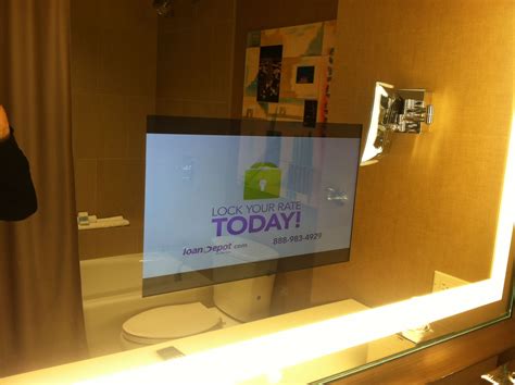 How To Screen Mirror On A Hotel Tv - TV inside the bathroom mirror...Omni Dallas Hotel. I want one! | Dallas
