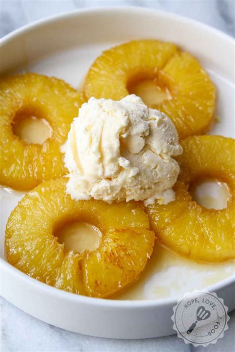 Easy Caramelized Pineapple Recipes From Hope Love And Food
