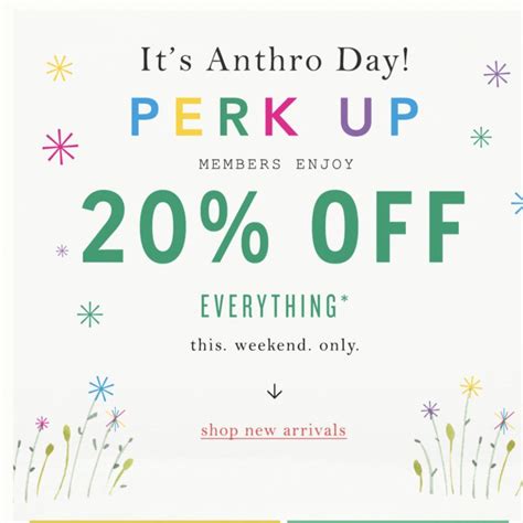 Anthropologie Day 20 Off Everything The Broke Brooke