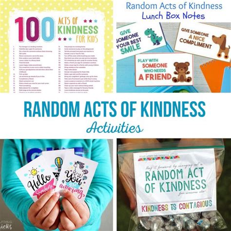 Random Acts Of Kindness Activities The Crafting Chicks