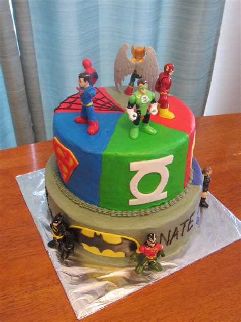 Dc Superhero Birthday Cake