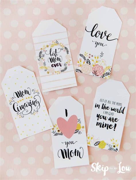 Beautiful Free Printable Mothers Day Tags For Your Gifts
