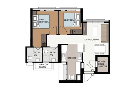 Types Of 3 Room Bto Flat Layouts Which Ones Are Unique Qanvast