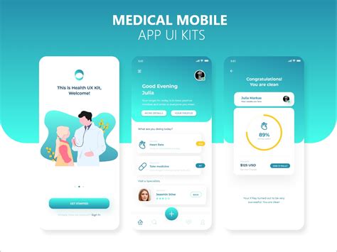 Medical Mobile App Ui Concept Uplabs Reverasite