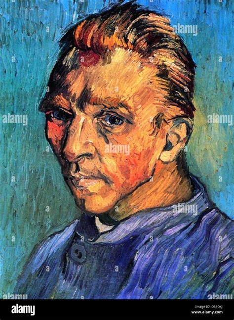 Vincent Van Gogh Self Portrait 1889 Post Impressionism Oil On
