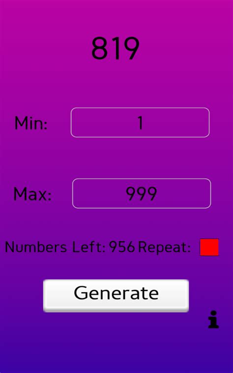 Random Number Generator Rngukappstore For Android