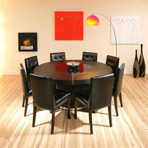Round Dining Table Sets For 8 60 Bellagio Brown Cherry Round Dining
