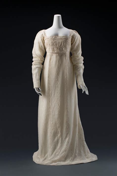 Embroidered Muslin Dress National Museum Of Australia
