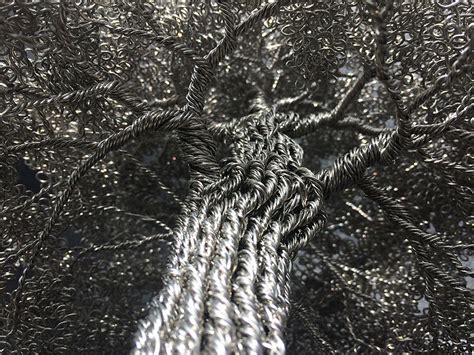 Trees, wire, bonsai, tree images, decor +art sparkles + modern metal sculpture +artwork +home decor + office decor +modernartwork + wire trees + wire bonsai. Artist Turns Single Strands Of Wire Into Elaborate Tree ...
