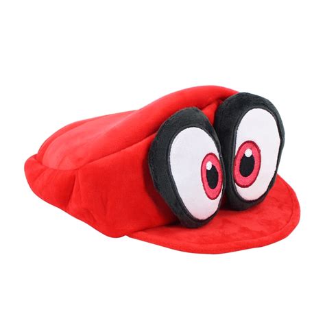 Super Mario Odyssey Cappy Plush Toy Red Cappy Cap Hat Soft Stuffed Doll