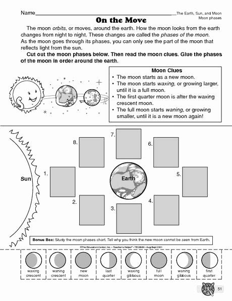 50 Phases Of The Moon Worksheet
