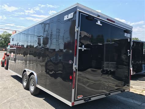 Trailer mounted fuel transfer tank. Enclosed Car Hauler Trailer 8.5'x22′ BLACK Car Mate 45 ...