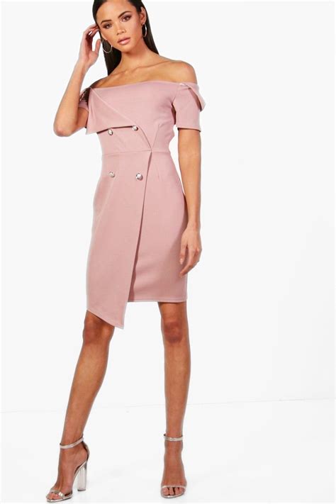 Ann taylor's tall women's clothing collection features styles with an extended length, torso and inseam so the fit is just right. Tall Off The Shoulder Blazer Dress | boohoo Canada in 2020 ...