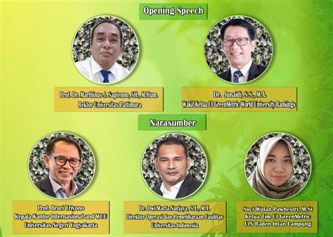 Lokakarya Nasional Energi Dan Perubahan Iklim Ui Greenmetric