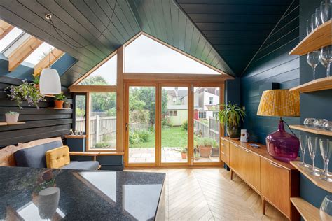 Real home: a tailor-made retro kitchen extension | Timber frame extension, Kitchen extension ...